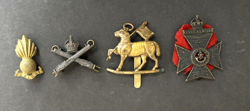 Wwii military cap - cap, badges